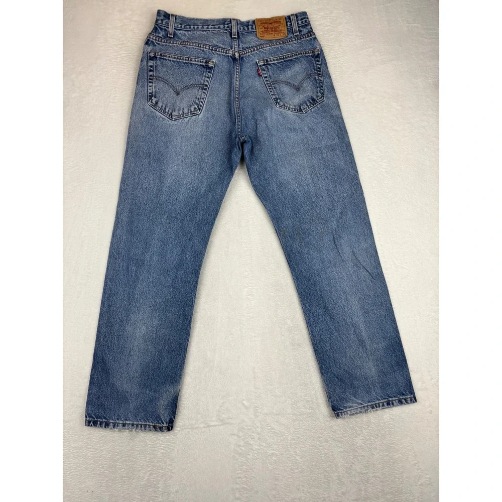 Levi's 505 Men's 35x30 Vintage **Tag Verified w/pics** jeans Blue Faded Denim